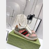 Gucci Dirty Embroidery Cowhide Shoes Replica Shop
