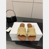 CELINE MARINA FRINGED MULE IN COTTON