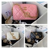 Best Luxury Replica AS3383 Camera Case Metallic Calfskin & Gold-Tone