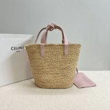 Top Celine TEEN 115802 Hand-woven Raffia Bag