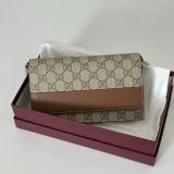 Gucci 838151/826720 Replica GG Emblem Wallet On Chain Bag