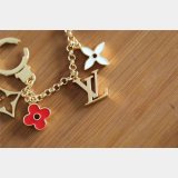 Top Quality Louis Vuitton Fleur de Monogram Bag Charm Chain M65111 Gold
