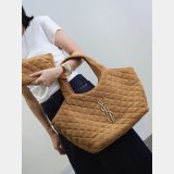 Saint Laurent(YSL) Icare Medium In Quilted Suede 858191 Bag