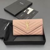 CASSANDRE MATELASSe LARGE FLAP WALLET IN GRAIN LEATHER
