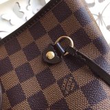 Replica Louis Vuitton Replica Handbag Store Neverfull MM Damier Ebene N41358 Brown