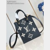 Louis Vuitton Petit Sac Plat 2way M57937 Bicolor Handbag