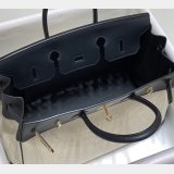 Hermes Birkin 35cm Canvas Swift Handbags