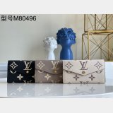 Dolabuy M80496 Louis Vuitton Replica Designer Sarah Wallet Bicolor Monogram Empreinte Leather Bags