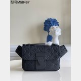 Louis Vuitton Knockoff S Lock Sling Bag Taurillon M58487 Black Bags