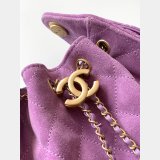 Best CC AS5631 25 Hobo Metallic Grained Calfskin Bag