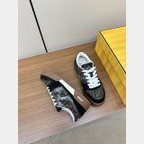 Fendi Match Leather Sneakers