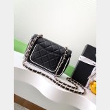 Fake 7 Star Mini Lambskin Flap Quality AS5151 Black Bag