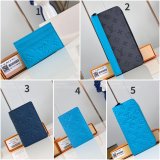 Pocket Organizer Taurillon Double Card Holder Zippy Vertical LV