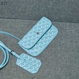 Replica Handbag Store Goyard Classic Chevron St. Louis PM Totes Sky-Blue Bags