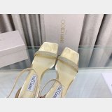 Replica Jimmy Choo Alva Suede Sandals 1:1 Mirror Heel 8.5 cm Shoes