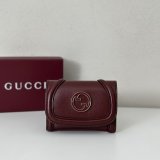 Gucci Replica Handbag Store 818795 Blondie Card Case Leather Wallets