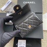 Replica Handbag Store CC Best Card Holder A80799 black color