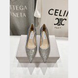 Replica Handbag Store Jimmy Choo High Heel Shoes Flat/6.5/8.5CM
