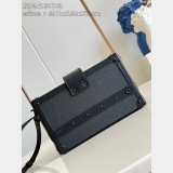 Designer Louis Vuitton Petite Malle Luxury Copy M24303 Black Bag