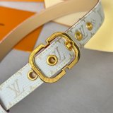 Cheap LOUIS VUITTON Monogram Women Belt 25MM
