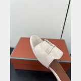 Loro Piana Summer Charms Sandal Suede Goatskin