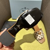Prada Logo-plaque Slip-on Sandals