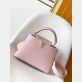 TOP LV CAPUCINES BB Taurillon Leather Handbag
