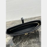 Celine Tina Shoulder Shiny Black Calfskin 123053 Bag