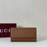 Gucci Rosso Ancora GG Emblem Continental 847210 Wallet