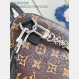 Louis Vuitton Luxury Copy M12243 Speedy Soft 30 Dark Monogram Bag