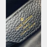 Louis Vuitton Black Lizard Pearl Chain M48865 Capucines Bag