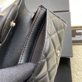 Replica Handbag Store CC Best Card Holder A80799 black color