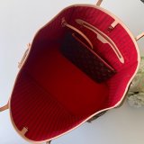 High Quality Louisy Vuittun Monogram Canvas Neverfull GM red Bag 40CM