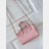 Perfect Pink M47136 Speedy Bandoulière 20 Replicas Louis Vuitton Bag