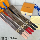 Designer LOUIS VUITTON Women Flowergram Belt 30MM