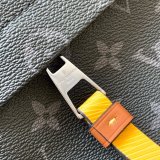 Cheap Louis Vuitton Besace Zippée Monogram Eclipse M45214 Canvas