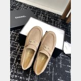 CC Moccasins Suede Kidskin Women Shoes