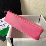 Prada Replica Handbag Store Zip Women's Hobo Black/Rose Bags Leather Handle