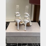 Jimmy choo Sacora Lace Sandals with Crystal-Embellished Sphere