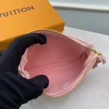 Louis Vuitton Replica Handbag Store Mini Pochette Accessoires Monogram Empreinte Leather M80501 Pink