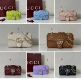 Gucci Designer 837280 GG Marmont Small Shoulder Bag