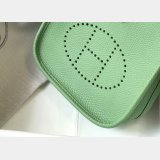 Hermes Mini Evelyne Bag Togo Leather Avocado Green