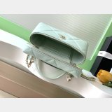 Best AP4936 Grained Shiny Calfskin Vanity Bag