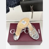 Women's slide sandal with crystal Interlocking G