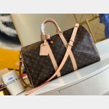 Louis Vuitton Replica 45/50/55cm Keepall Bandouliere Monogram Eclipse M41418 Canvas