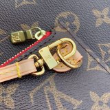 High Quality Louisy Vuittun Monogram Canvas Neverfull GM red Bag 40CM