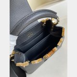 Designer Louis Vuitton Replica Black/White Capucines Mini Capucines M56669 Handbags