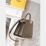 Best Fendi Peekaboo I See U Petite Calf leather Bag