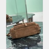 Prada Explorer Medium Suede Shoulder Bag