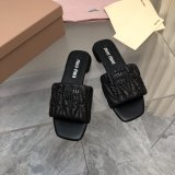 Replica Handbag Store Top Quality Miu Miu Copy Flat Sandals and Slippers Shoes